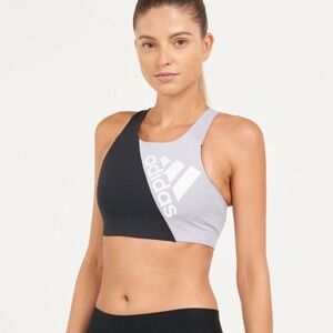 Adidas Like New Ultimate Alphaskin Badge of Sports Bra in Black and Grey Size L
